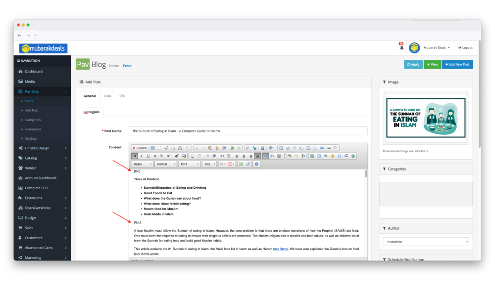 Bariklabs F Blog - Advanced OpenCart Blog screenshot 4