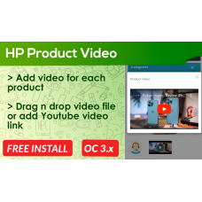 Barik Youtube Product Video OpenCart