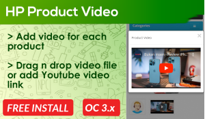 Bariklabs Youtube Product Video OpenCart