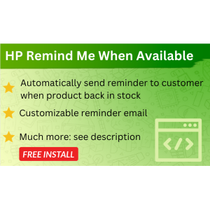 Bariklabs Remind/Notify when product available OpenCart