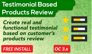 Bariklabs Testimonial Based Review Extension OpenCart